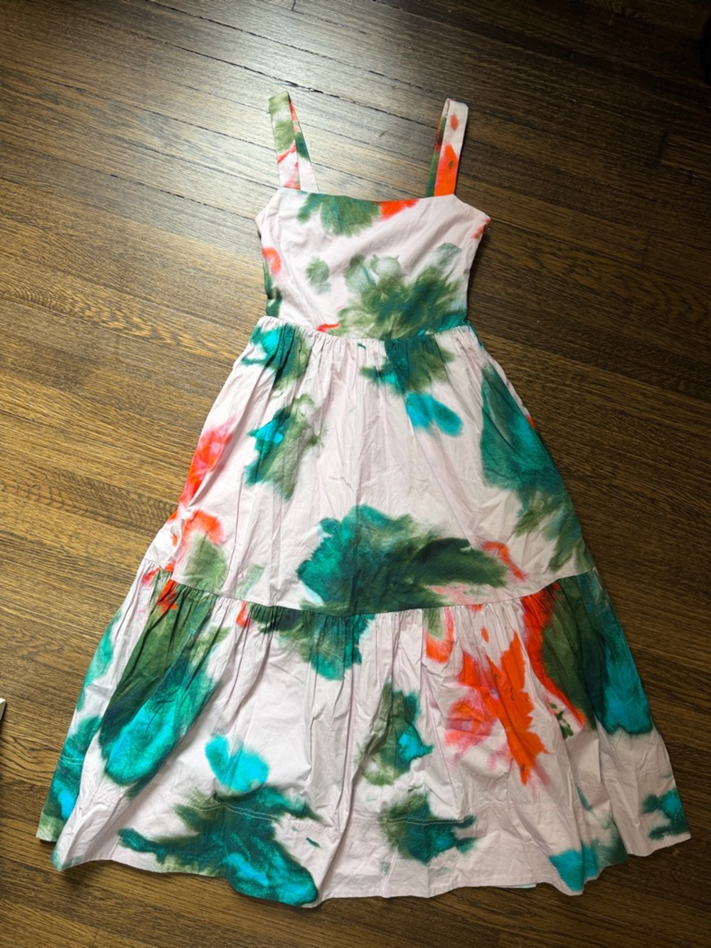 Tanya Taylor multi color midi dress